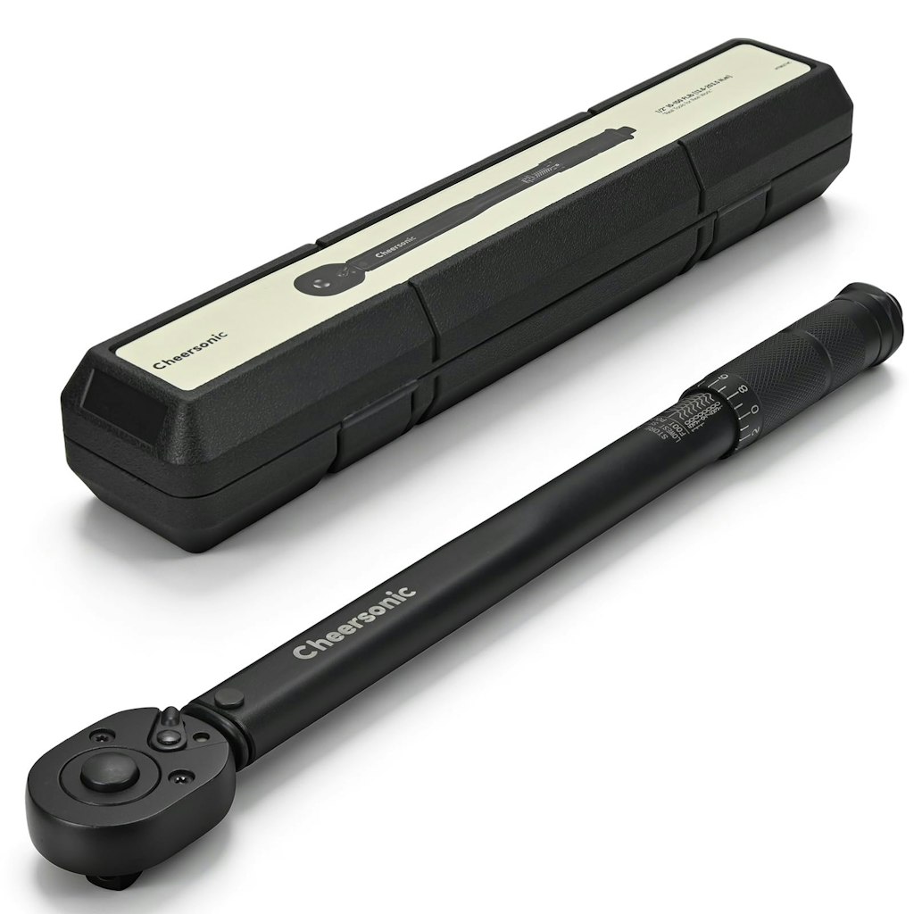 Cheersonic 1/2" Drive 10-150 ft-lb Click Torque Wrench: $36