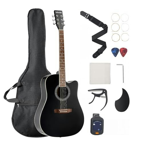 Vevor 41-inch Cutaway Acoustic Guitar Beginner Bundle: $83.61 Vevor 41-inch Cutaway Acoustic Guitar Beginner Bundle: $83.61