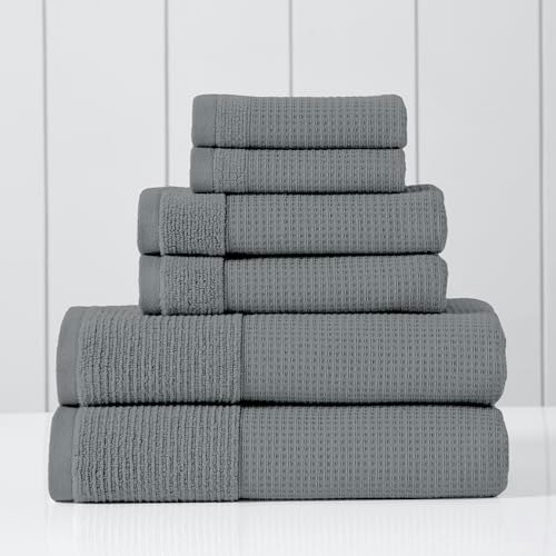 Modern Threads Waffle-Rib 6-Piece Towel Set: $35.98