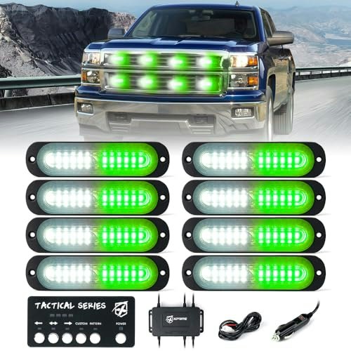 Xprite 8-Piece LED Surface Mount Strobe Light Kit: $48.59