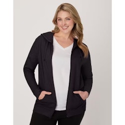 Hanes Women's Slub Jersey Full Zip Hoodie for $17 + free shipping w/ $35