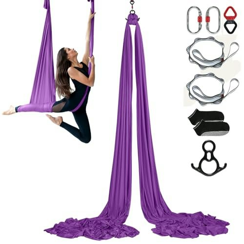 Vevor 8.7-Yard Aerial Yoga Hammock Kit: $55.90 Vevor 8.7-Yard Aerial Yoga Hammock Kit: $55.90