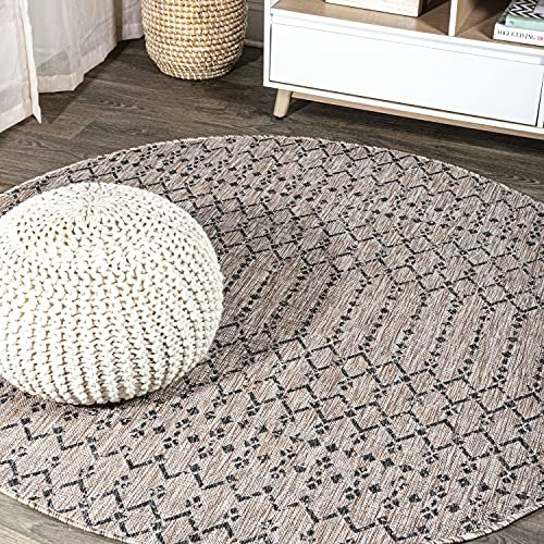 Jonathan Y Ourika 8-Foot Round Moroccan Geometric Area Rug: $113.99 Jonathan Y Ourika 8-Foot Round Moroccan Geometric Area Rug: $113.99