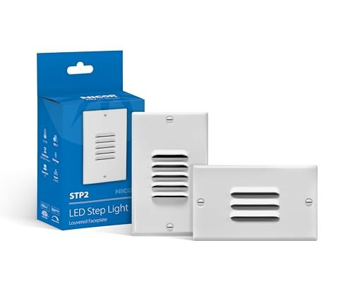 STP2 Louvered White LED Step Light: $24.71 STP2 Louvered White LED Step Light: $24.71