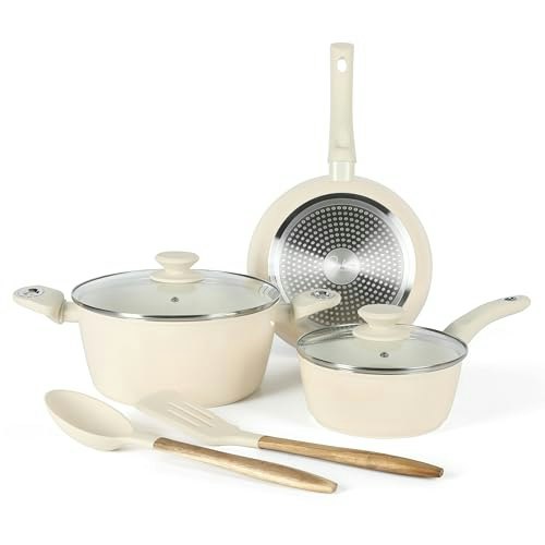 Gibson Home Plaza Cafe 7-Piece Ceramic Cookware Set: $56.25 Gibson Home Plaza Cafe 7-Piece Ceramic Cookware Set: $56.25