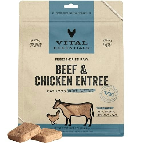 Vital Essentials 8oz Freeze-Dried Beef & Chicken Cat Food Patties: $21.85 Vital Essentials 8oz Freeze-Dried Beef & Chicken Cat Food Patties: $21.85