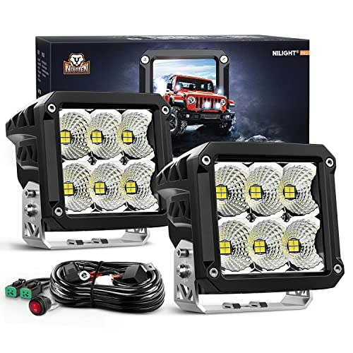 Nilight 4-Inch 120W LED Flood Light Pods 2-Pack: $101.99
