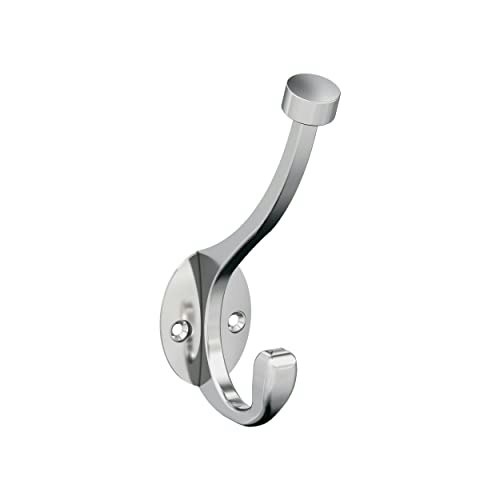 Amerock Adare Double Prong Polished Chrome Wall-Mounted Hook: $5.72
