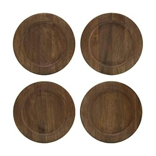 Gourmet Basics by Mikasa 13-Inch Mango Wood Charger Plates 4-Pack: $54.99 Gourmet Basics by Mikasa 13-Inch Mango Wood Charger Plates 4-Pack: $54.99
