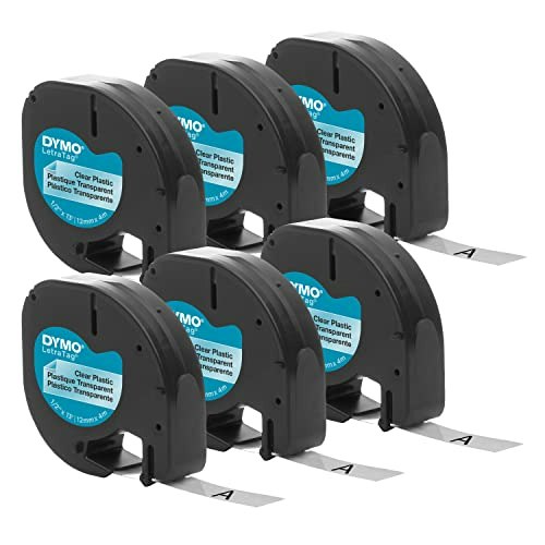 Dymo LetraTag 1/2-inch Clear Plastic Labeling Tape 6-Pack: $20.27 Dymo LetraTag 1/2-inch Clear Plastic Labeling Tape 6-Pack: $20.27