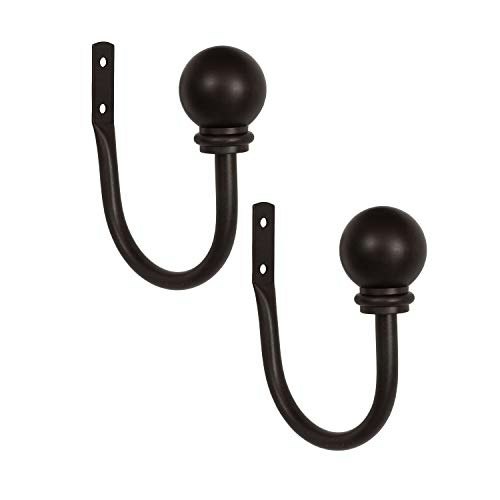 Kenney Chelsea Ball End Steel Curtain Holdbacks 2-Pack: $7.79 Kenney Chelsea Ball End Steel Curtain Holdbacks 2-Pack: $7.79