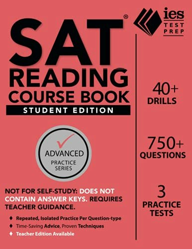 SAT Reading Course Book: $13.75 SAT Reading Course Book: $13.75