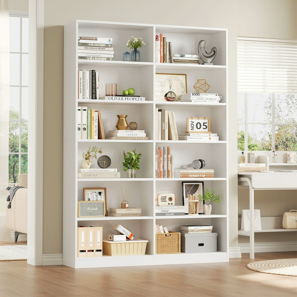 Ebern Designs Double Wide Standard Bookcase: $168