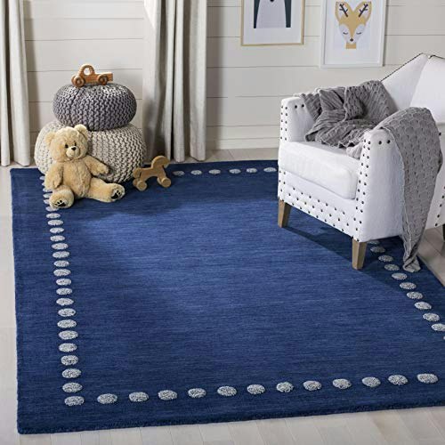 Safavieh Kids SFK802N 4'x6' Polka Dot Border Wool Rug: $115.25 Safavieh Kids SFK802N 4'x6' Polka Dot Border Wool Rug: $115.25