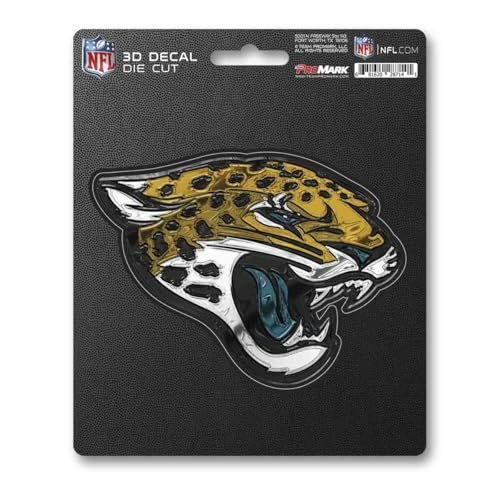 Fanmats Jacksonville Jaguars 5" x 6.25" 3D Decal Sticker: $9.99 Fanmats Jacksonville Jaguars 5" x 6.25" 3D Decal Sticker: $9.99