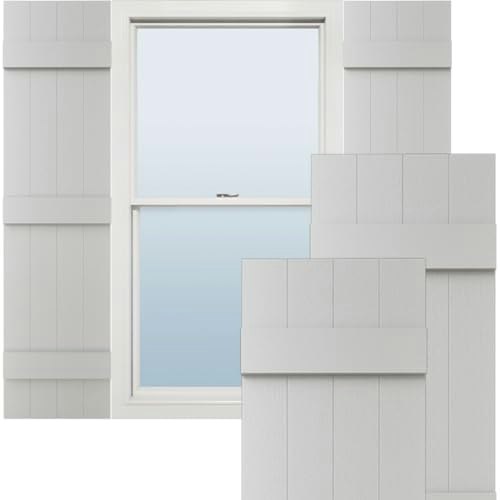 Ekena Millwork 14"x67" Four-Board Joined Vinyl Board-n-Batten Shutters 2-Pack: $120.92 Ekena Millwork 14"x67" Four-Board Joined Vinyl Board-n-Batten Shutters 2-Pack: $120.92