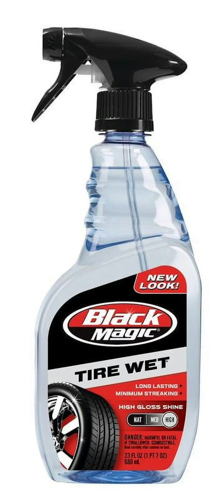 Black Magic Tire Wet 23-oz. Tire Shine: $4.97