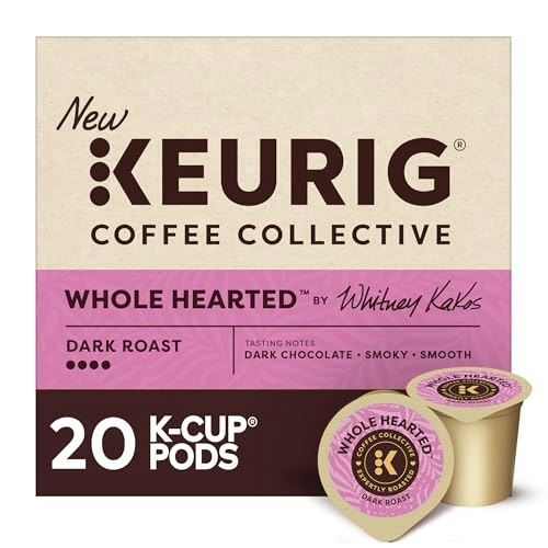 Keurig Coffee Collective Whole Hearted Dark Roast Coffee K-Cup Pods 20-Count: $13.94 Keurig Coffee Collective Whole Hearted Dark Roast Coffee K-Cup Pods 20-Count: $13.94