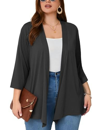AusLook Women's Plus Size Open Front Cardigan: $16.99 AusLook Women's Plus Size Open Front Cardigan: $16.99