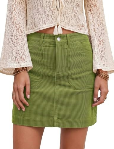 Luvamia Women's Corduroy Mini Skirt: $14.98 Luvamia Women's Corduroy Mini Skirt: $14.98