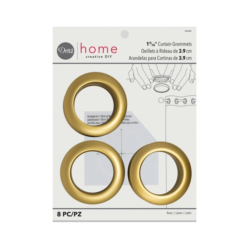Dritz 1-9/16" Curtain Grommets 8-Pack: $17.19 Dritz 1-9/16" Curtain Grommets 8-Pack: $17.19
