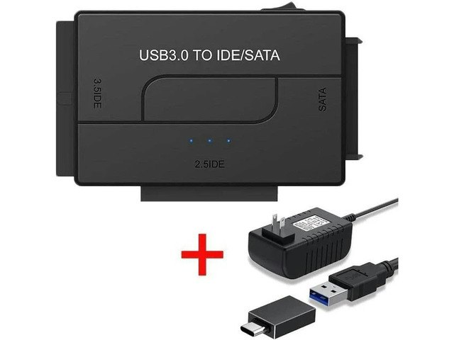 USB 3.0 to IDE and SATA External Hard Drive Adapter Kit: $32.89