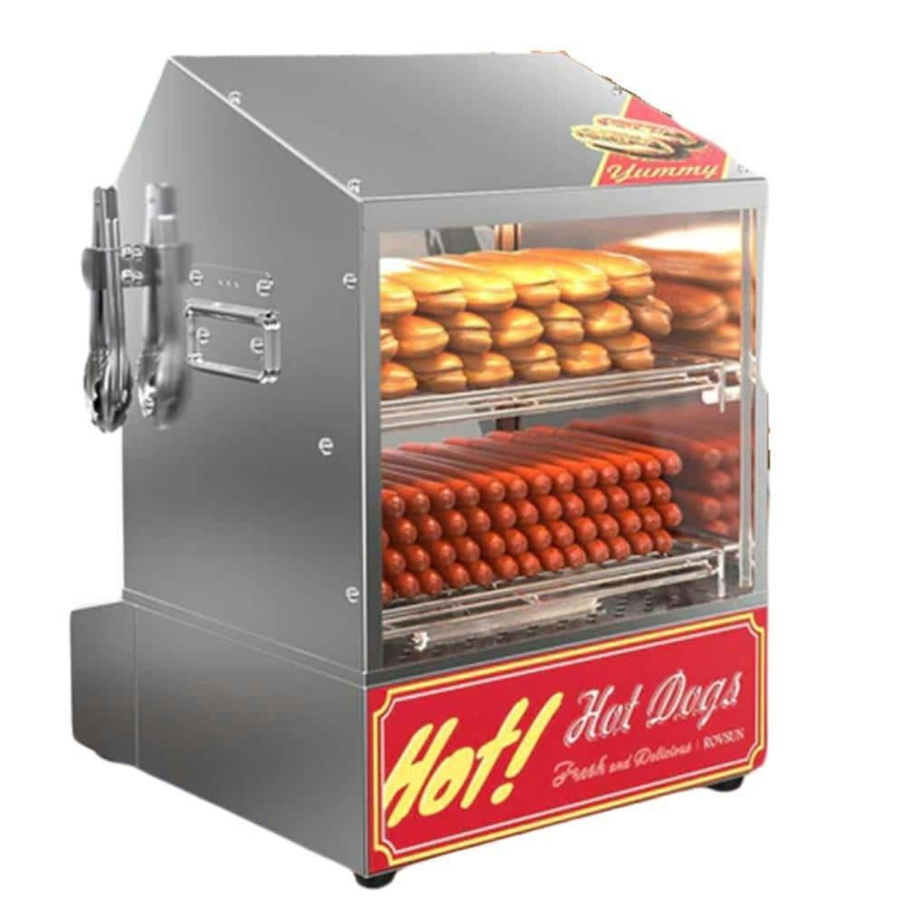 2-Tier 42.3-Quart Stainless Steel Hot Dog Steamer and Bun Warmer: $202.73