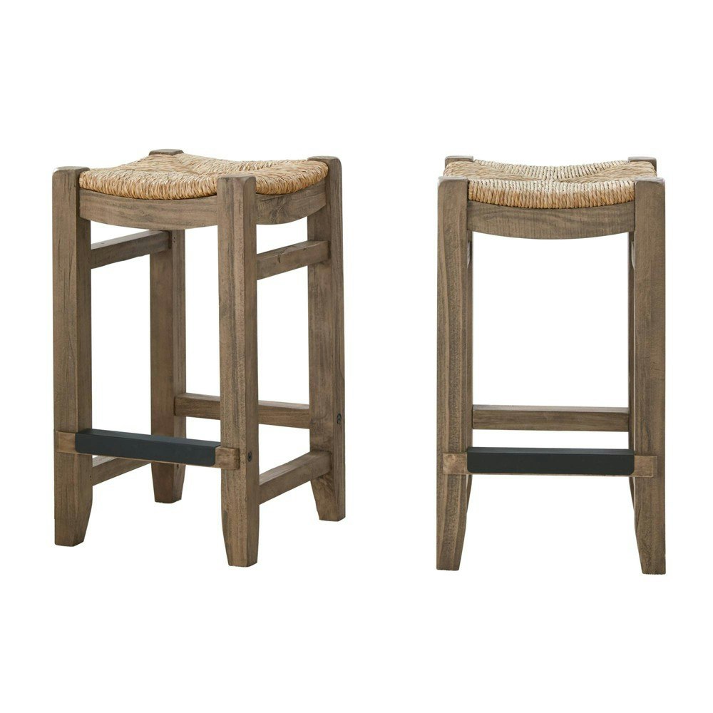 Alaterre Furniture 26-inch Davenport Wood Counter Height Barstools 2-Pack: $138.99 Alaterre Furniture 26-inch Davenport Wood Counter Height Barstools 2-Pack: $138.99