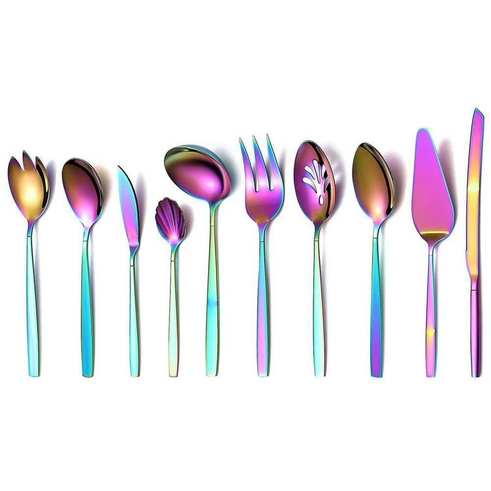 Stainless Steel Rainbow Flatware Serving Set 2-Piece: $72.88 Stainless Steel Rainbow Flatware Serving Set 2-Piece: $72.88