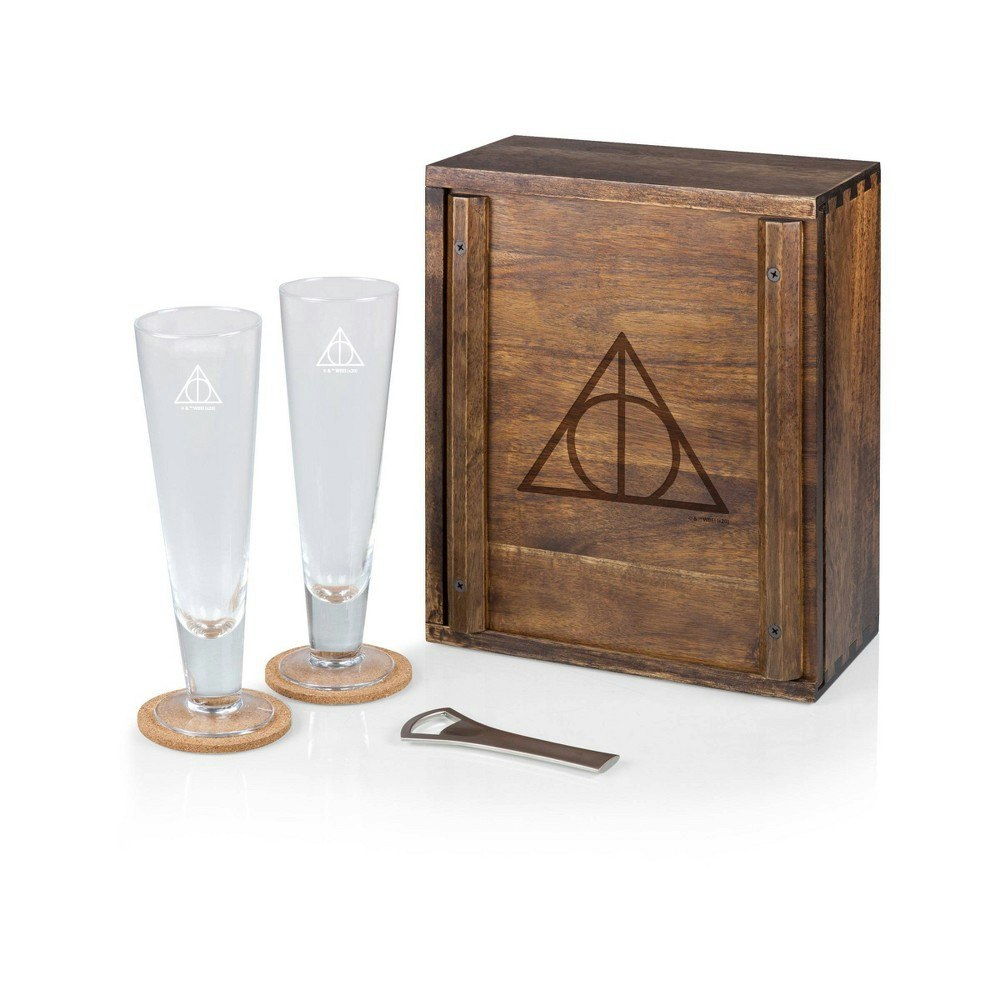 Picnic Time Harry Potter Deathly Hallows 7-Piece Glass Beverage Gift Set: $102.99 Picnic Time Harry Potter Deathly Hallows 7-Piece Glass Beverage Gift Set: $102.99