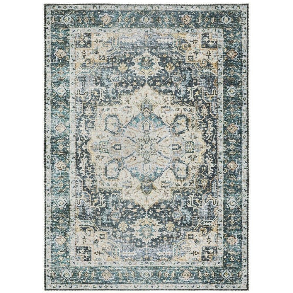 Captiv8e Designs 5'x7' Colette Washable Center Medallion Area Rug: $249.99 Captiv8e Designs 5'x7' Colette Washable Center Medallion Area Rug: $249.99