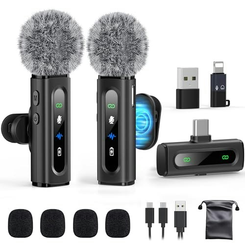 USB C Wireless Lavalier Microphone: $24.98