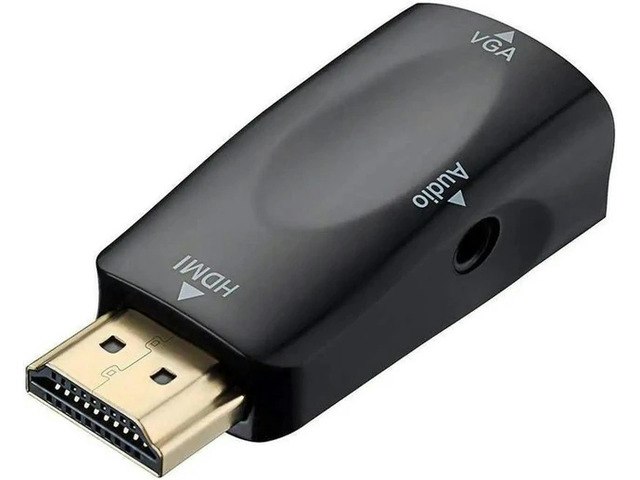 HDMI to VGA Adapter with 3.5mm Audio Port: $14.39 HDMI to VGA Adapter with 3.5mm Audio Port: $14.39