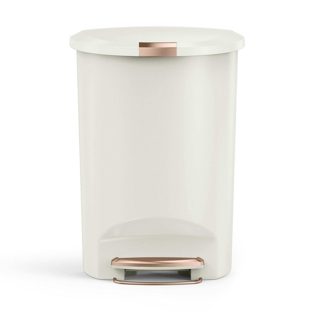 Simplehuman 50L Semi-Round Plastic Step Trash Can: $64.99 Simplehuman 50L Semi-Round Plastic Step Trash Can: $64.99