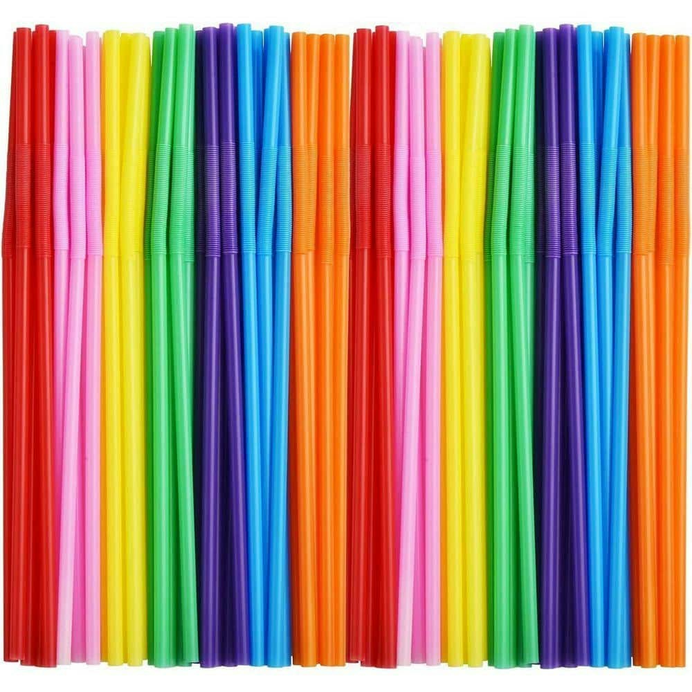 Multi-Color Disposable Plastic Drinking Straws 200-Pack: $42.86 Multi-Color Disposable Plastic Drinking Straws 200-Pack: $42.86