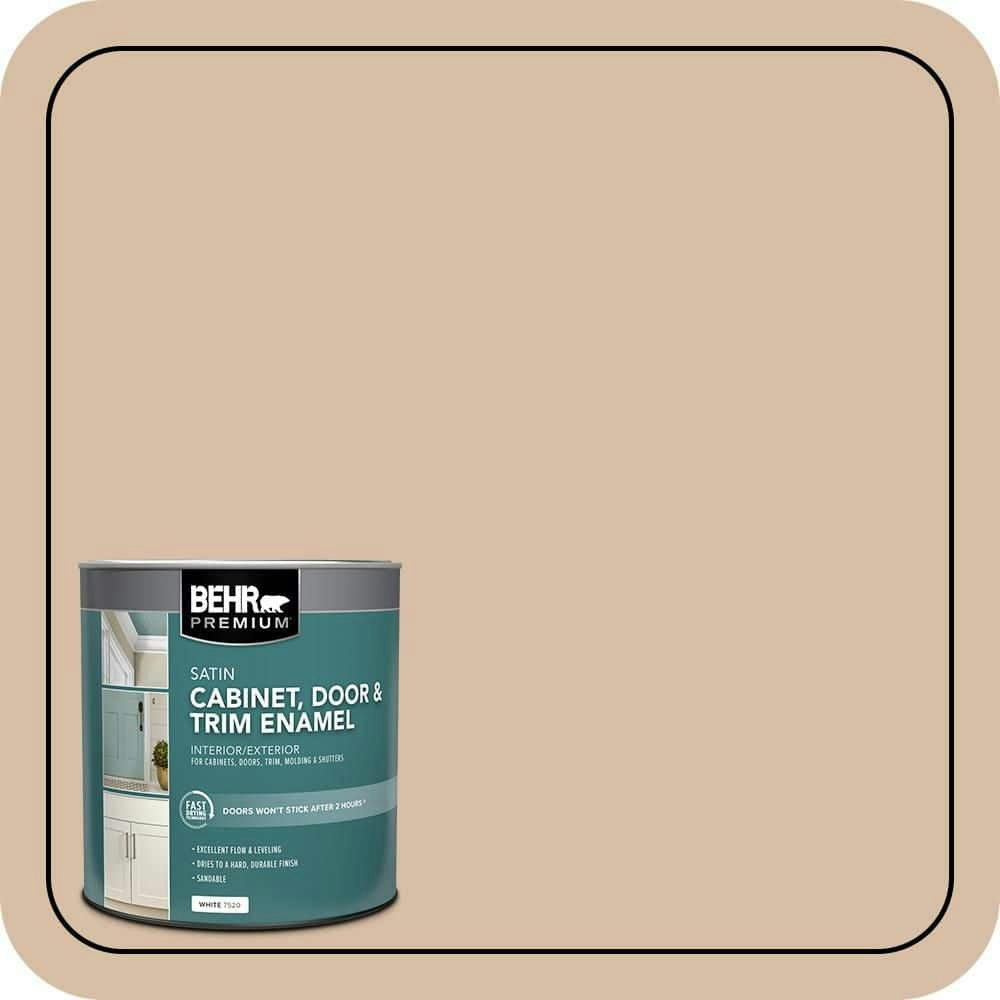 Behr Cabinet, Door and Trim Satin Enamel Paint: $18.20 Behr Cabinet, Door and Trim Satin Enamel Paint: $18.20