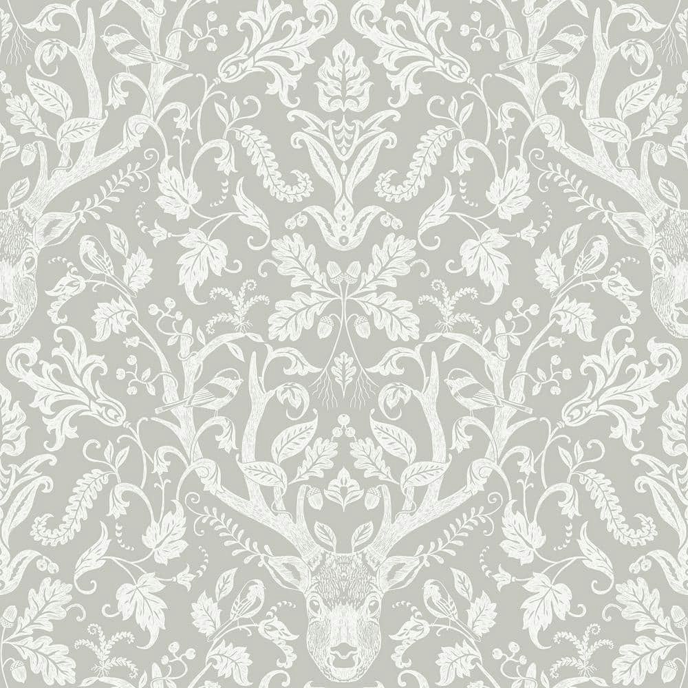 Taupe Escape to the Forest Peel and Stick Wallpaper Sample: $4.95 Taupe Escape to the Forest Peel and Stick Wallpaper Sample: $4.95