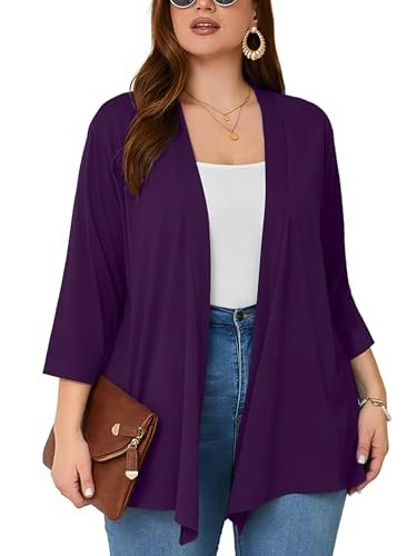 AusLook Women's Plus Size Open Front Cardigan: $16.99 AusLook Women's Plus Size Open Front Cardigan: $16.99