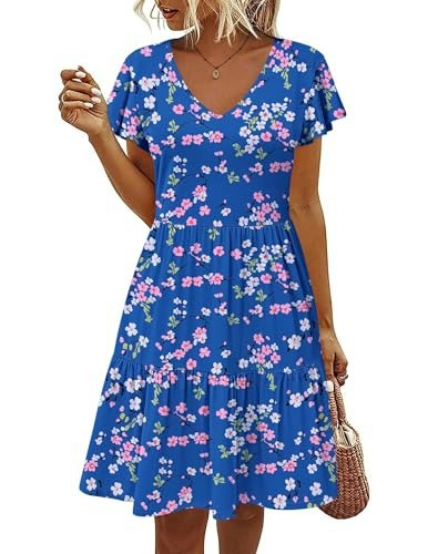 Hotouch V-Neck Floral Mini Dress: $16.98 Hotouch V-Neck Floral Mini Dress: $16.98