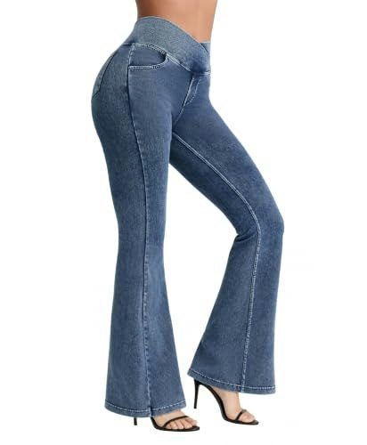 BRXL Women's Stretchy Bell Bottom Flare Jeggings: $33.99 BRXL Women's Stretchy Bell Bottom Flare Jeggings: $33.99