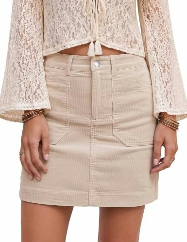 Luvamia Women's Cotton Casual Skirt: $14.98 Luvamia Women's Cotton Casual Skirt: $14.98