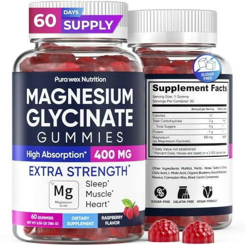Magnesium Glycinate 400mg Gummies: $17.98 Magnesium Glycinate 400mg Gummies: $17.98