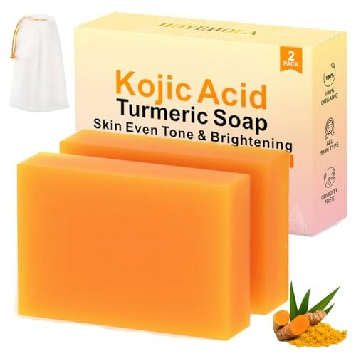 Hoyehola Kojic Acid Turmeric Soap Bar 2-Pack: $5.94 Hoyehola Kojic Acid Turmeric Soap Bar 2-Pack: $5.94