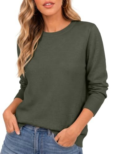 Evaless Women's Lightweight Wool Blend Pullover Sweater: $14.97 Evaless Women's Lightweight Wool Blend Pullover Sweater: $14.97