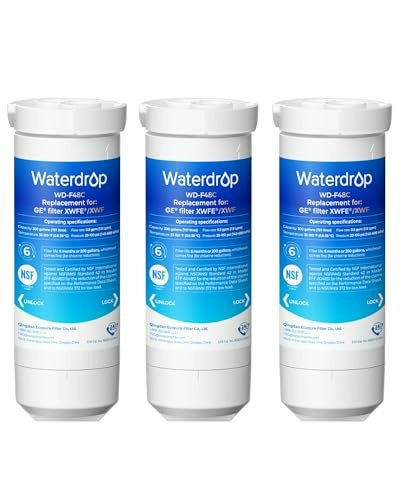 Waterdrop Replacement Water Filter for GE XWFE 3-Pack: $81.99 Waterdrop Replacement Water Filter for GE XWFE 3-Pack: $81.99