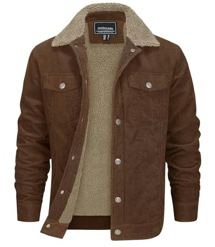Eklentson Men's Sherpa-Lined Corduroy Winter Jacket: $59.47 Eklentson Men's Sherpa-Lined Corduroy Winter Jacket: $59.47