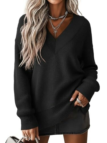 Jouica Women's V-Neck Long-Sleeve Pullover Sweater: $26.99 Jouica Women's V-Neck Long-Sleeve Pullover Sweater: $26.99