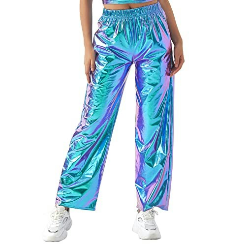 Women's High-Waist Metallic Cargo Jogger Pants: $26 Women's High-Waist Metallic Cargo Jogger Pants: $26