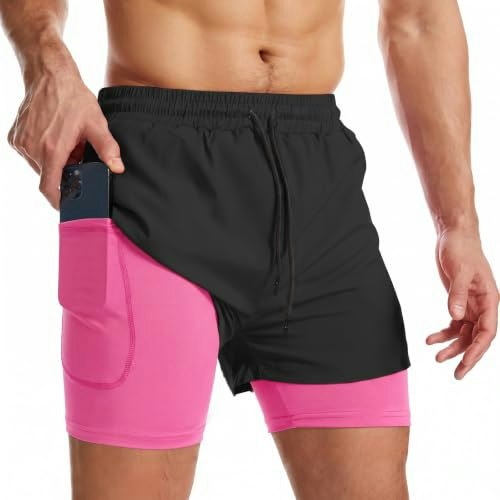 Surenow Men's 2-in-1 Athletic Running Shorts: $19.99 Surenow Men's 2-in-1 Athletic Running Shorts: $19.99