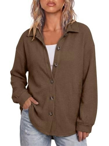 Bette Boutik Women's Waffle Knit Cardigan: $25.49 Bette Boutik Women's Waffle Knit Cardigan: $25.49
